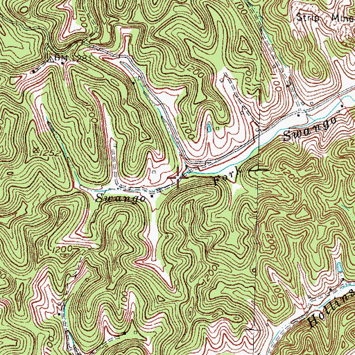 Topographic Map of Nelson (historical), KY