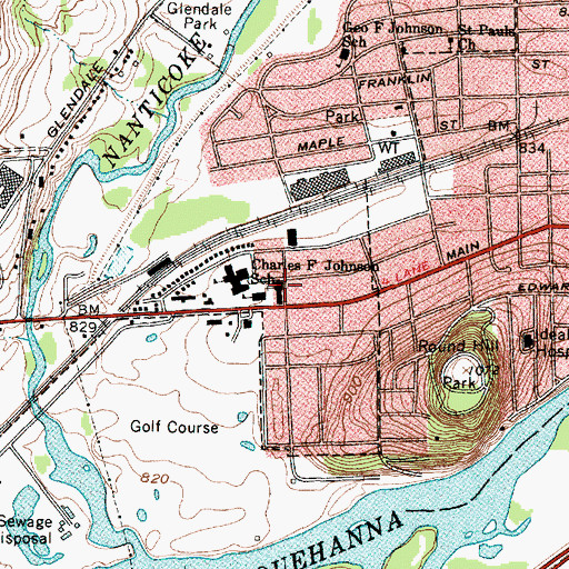 Topographic Map of Our Lady of Good Counsel Roman Catholic Church, NY