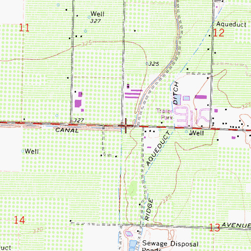 Topographic Map of Travers Creek, CA