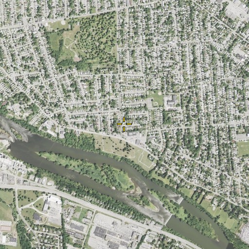 Aerial/Satellite Image of Reorganized Church of Jesus Christ of Latter Day Saints, NY
