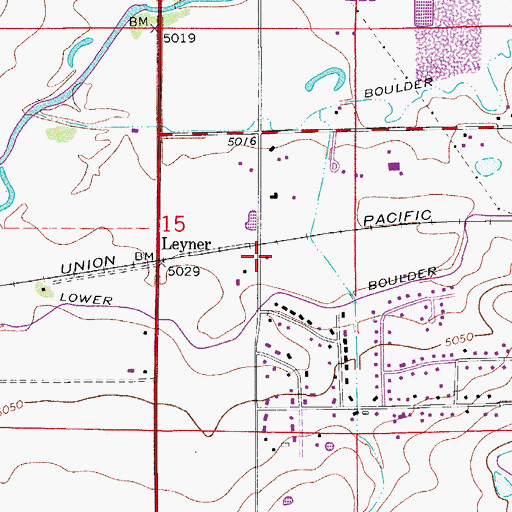 Topographic Map of Mountain View Fire Protection District Station 5 Brownsville, CO