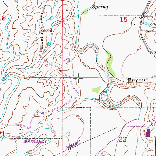 Topographic Map of Franktown Fire Protection District Station 184, CO