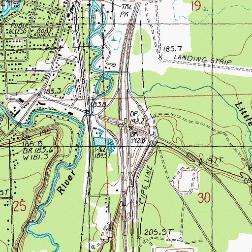 Topographic Map of Interchange 310, MI