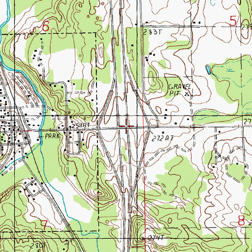 Topographic Map of Interchange 301, MI
