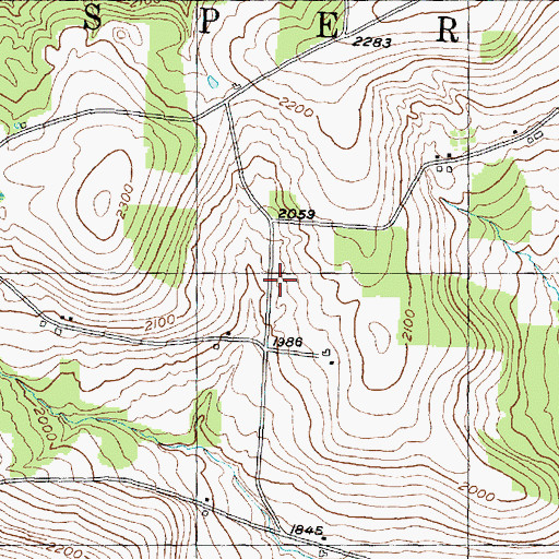 Topographic Map of Woodward School (historical), NY
