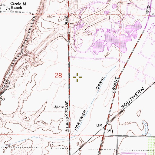 Topographic Map of University of Phoenix - Central Valley Campus, CA