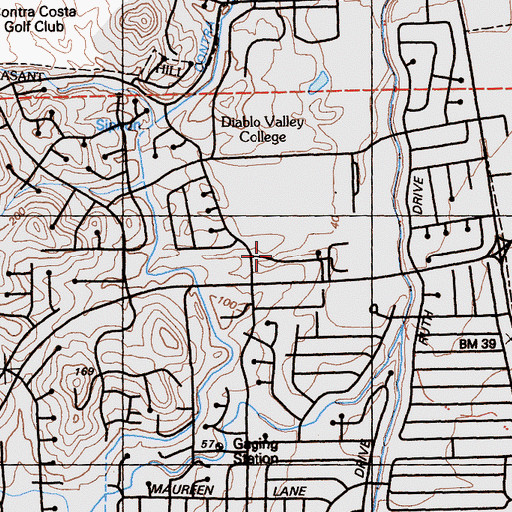 Topographic Map of Western Career College, CA