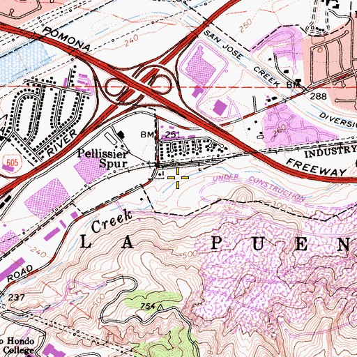 Topographic Map of Everest College, CA