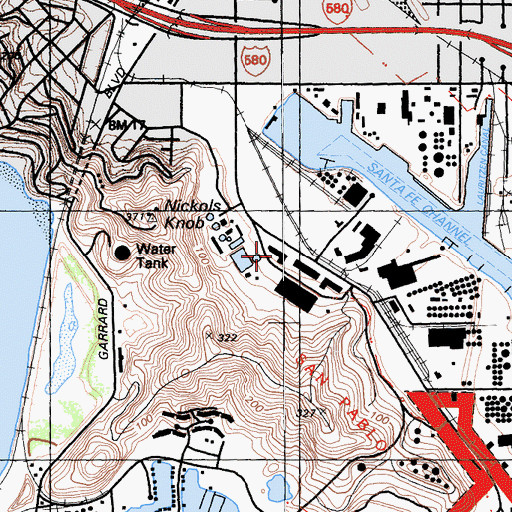 Topographic Map of Argosy University - San Francisco Bay Area, CA