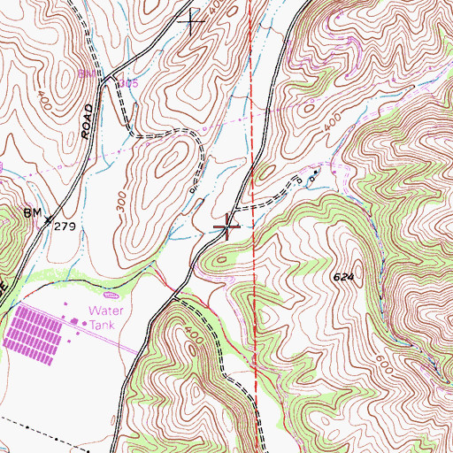 Topographic Map of Vierra Canyon, CA