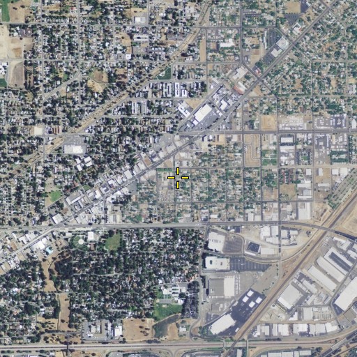 Aerial/Satellite Image of Vista Nueva High School (historical), CA