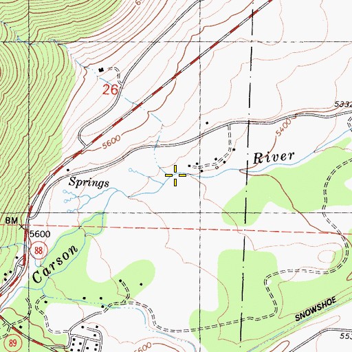 Topographic Map of Voight Canyon, CA