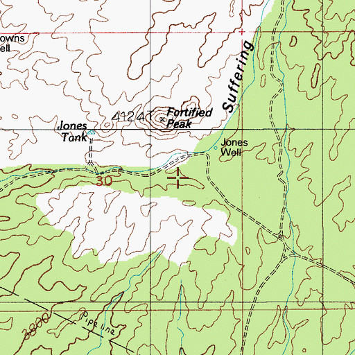 Topographic Map of James Well, AZ