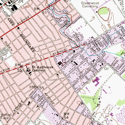 Topographic Map of Kuser Elementary School, NJ