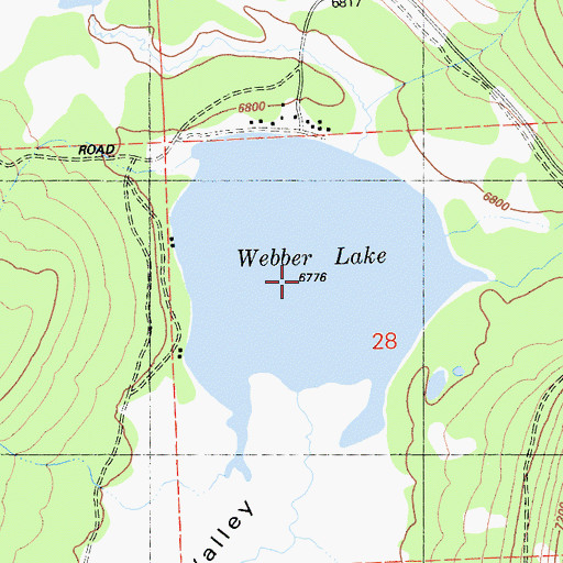 Webber Lake Campground Map Webber Lake, Ca