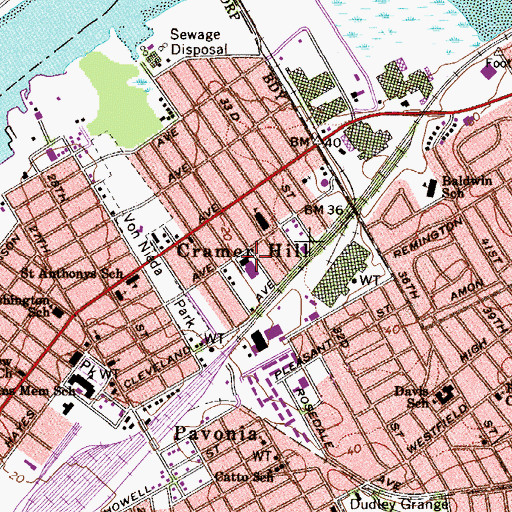 Topographic Map of Camdens Promise Charter School, NJ