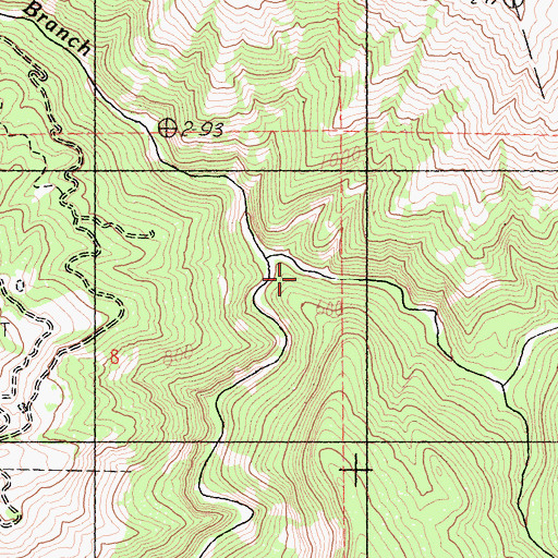 Topographic Map of West Branch Indian Creek, CA