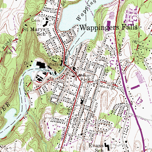Topographic Map of Zion Episcopal Church, NY