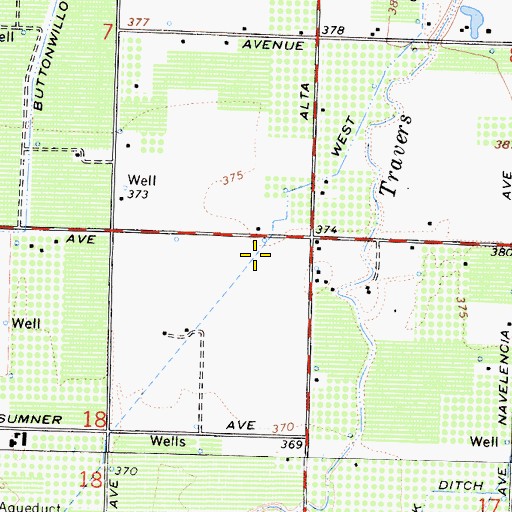 Topographic Map of West Gould Ditch, CA