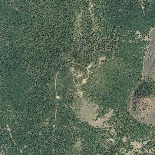 Aerial/Satellite Image of West Prospect Peak, CA