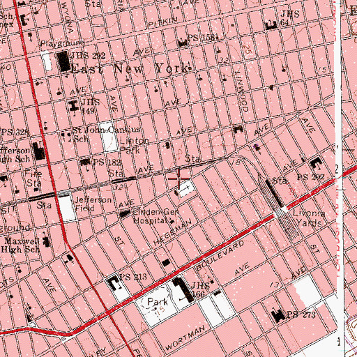 Topographic Map of Schenk Playground, NY