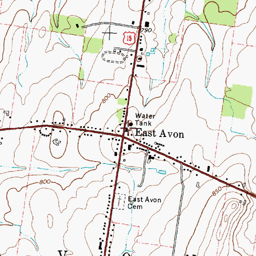 Topographic Map of First Presbyterian Church, NY