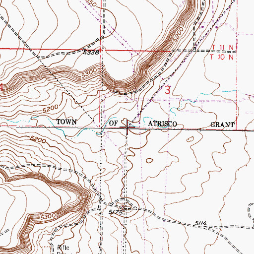 Topographic Map of Rinconada Canyon, NM