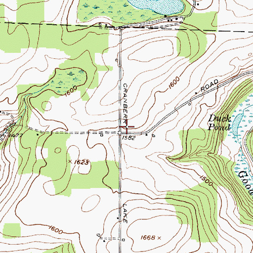 Topographic Map of White School (historical), NY