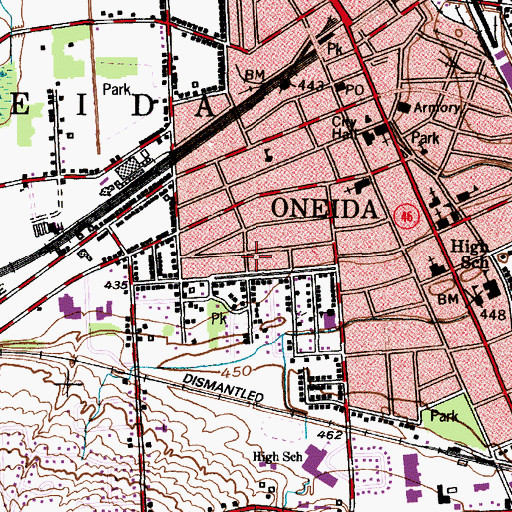 Topographic Map of Redeemer Lutheran Church, NY