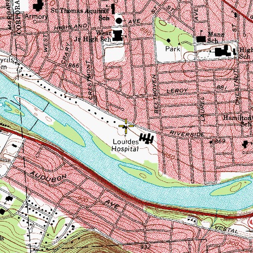 Topographic Map of Universalist Church, NY