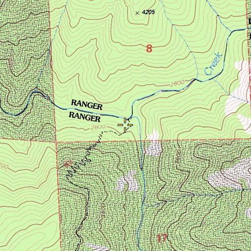 Topographic Map of Wildcat Creek, CA