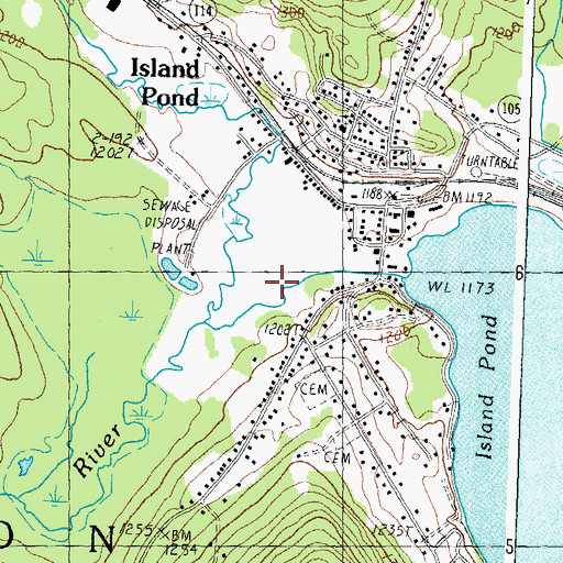 Island Pond Vt Map Island Pond Census Designated Place, Vt