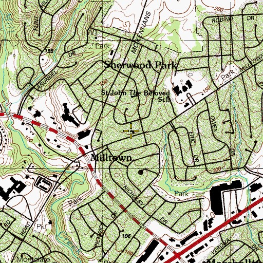 Topographic Map of Reorganized Church of Jesus Christ of Latter Day Saints, DE