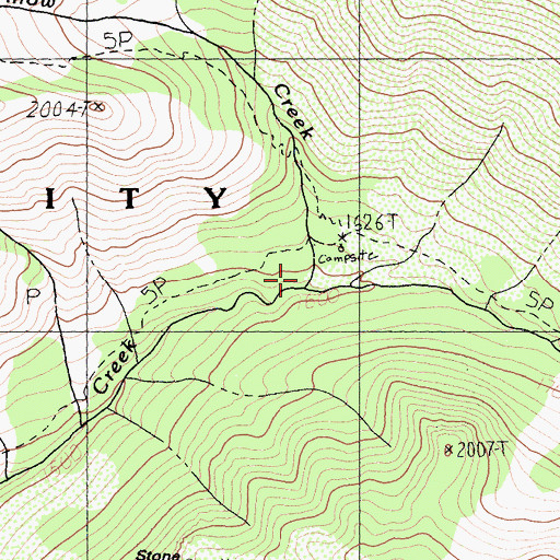 Topographic Map of Willow Creek, CA