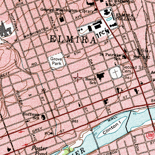 Topographic Map of New Horizon House, NY