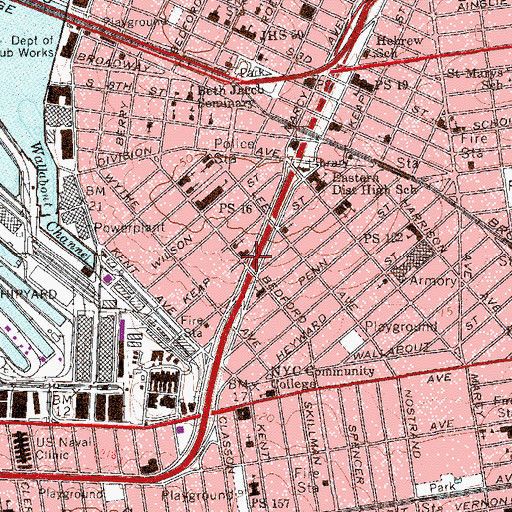 Topographic Map of Lentol Triangle, NY