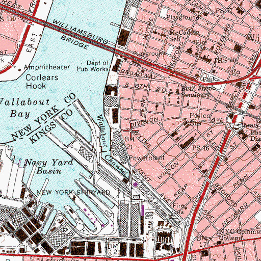 Topographic Map of Roberto Clemente Ballfield, NY