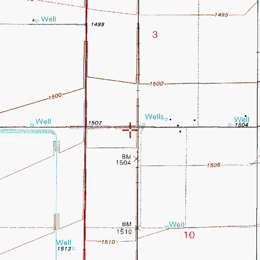 Topographic Map of Topaz Railroad Station, AZ
