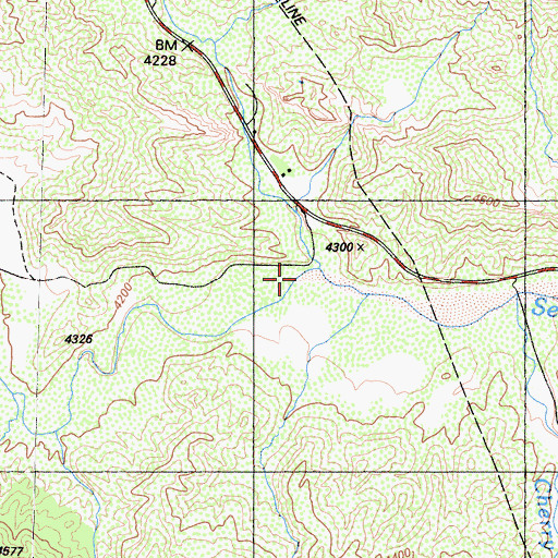 Topographic Map of Adobe Creek, CA