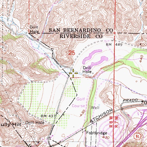 Topographic Map of Aliso Canyon, CA