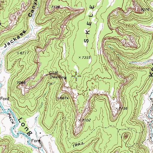 Topographic Map of Boiling Spring, AZ