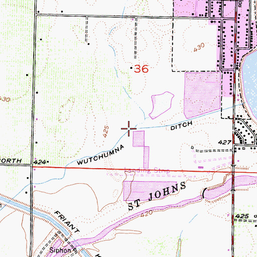 Topographic Map of Antelope Creek, CA