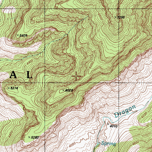 Topographic Map of Grand Canyon National Park, AZ