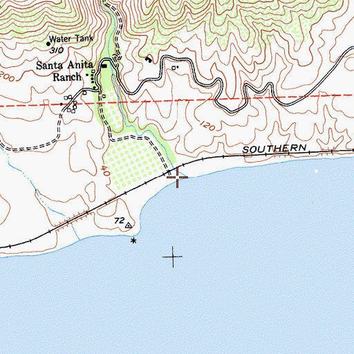 Topographic Map of Arroyo El Bulito, CA