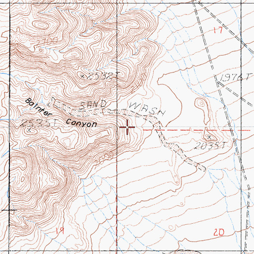 Topographic Map of Bainter Canyon, CA