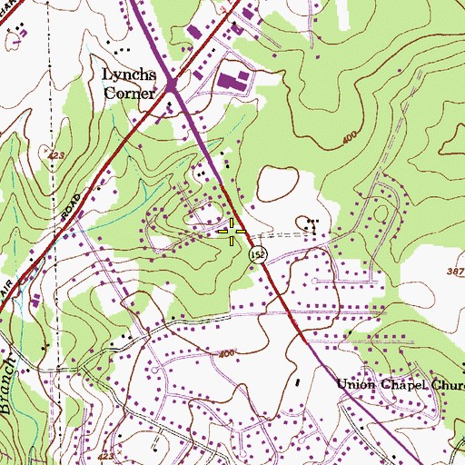 Topographic Map of Pleasant Hills Census Designated Place, MD