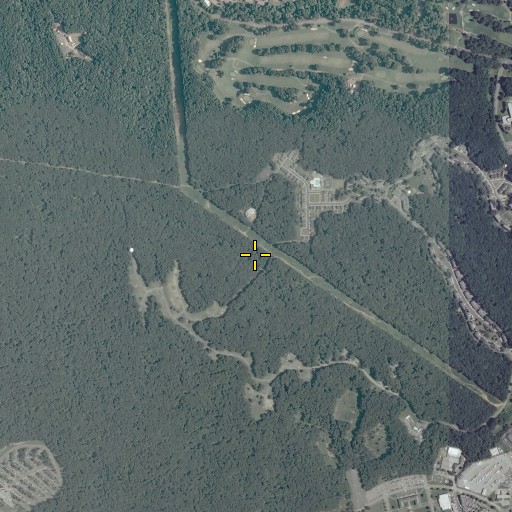 Aerial/Satellite Image of Quantico Base Census Designated Place, VA