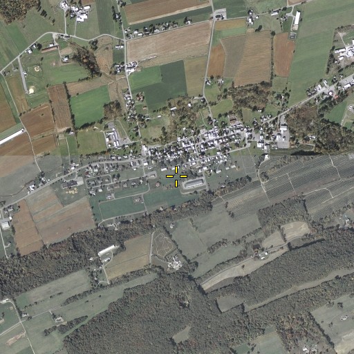 Aerial/Satellite Image of Richfield Census Designated Place, PA