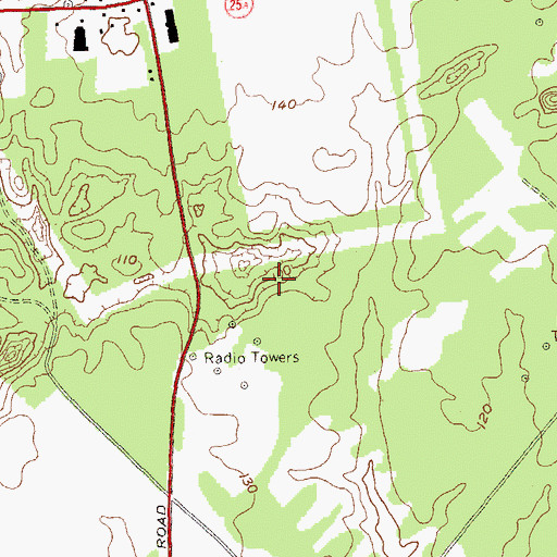 Topographic Map of Rocky Point Census Designated Place, NY