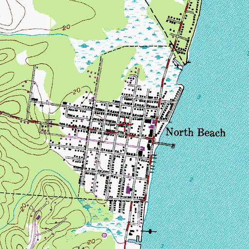 North Beach Md Map Town Of North Beach, Md